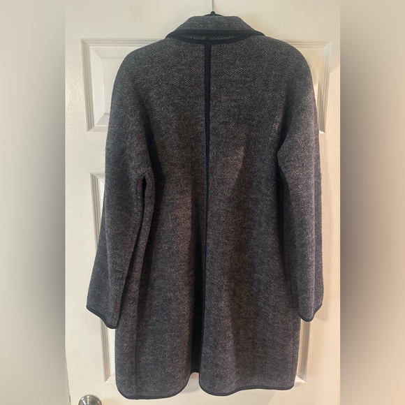 NWT MADEWELL Herringbone Courton Sweater OVERSIZED Coat Grey Size XXS. - Picture 7 of 8